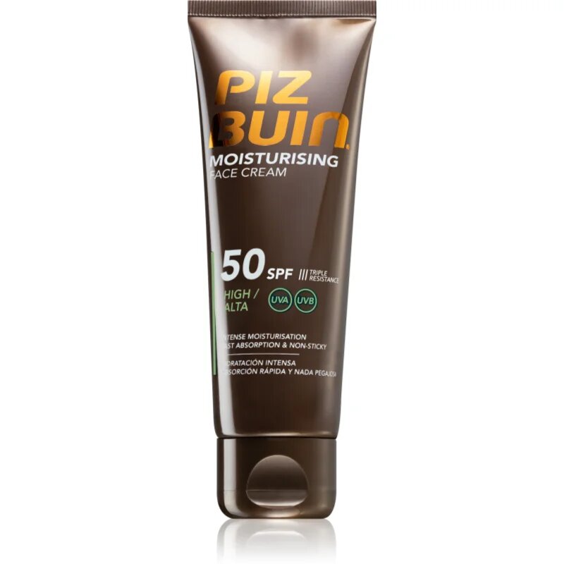 Piz Buin Moisturising krema za sončenje za obraz z vlažilnim učinkom SPF 50 50 ml