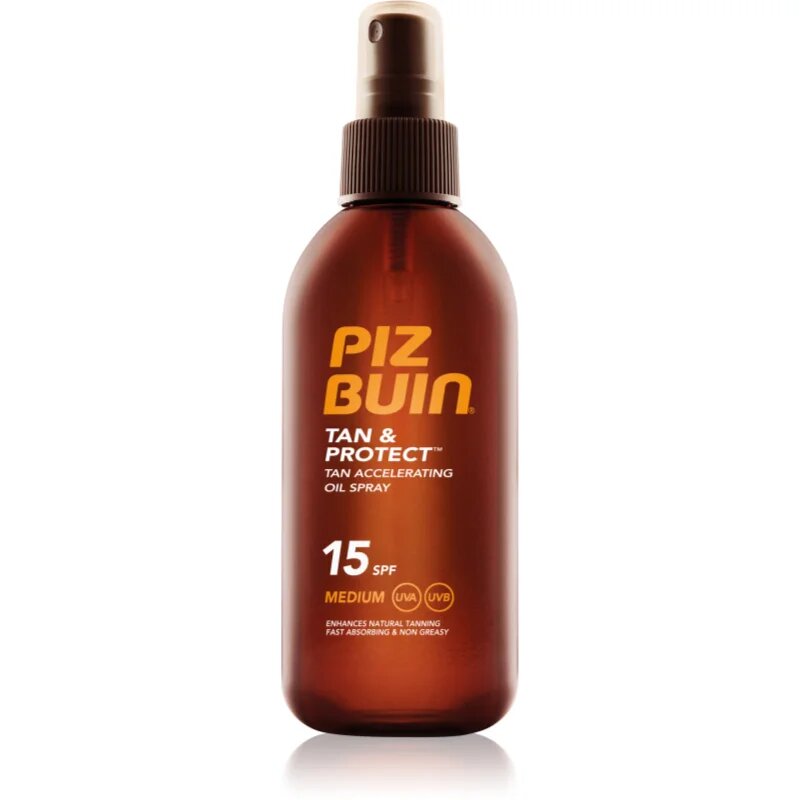 Piz Buin Tan & Protect zaščitno olje za pospešitev porjavelosti SPF 15 150 ml