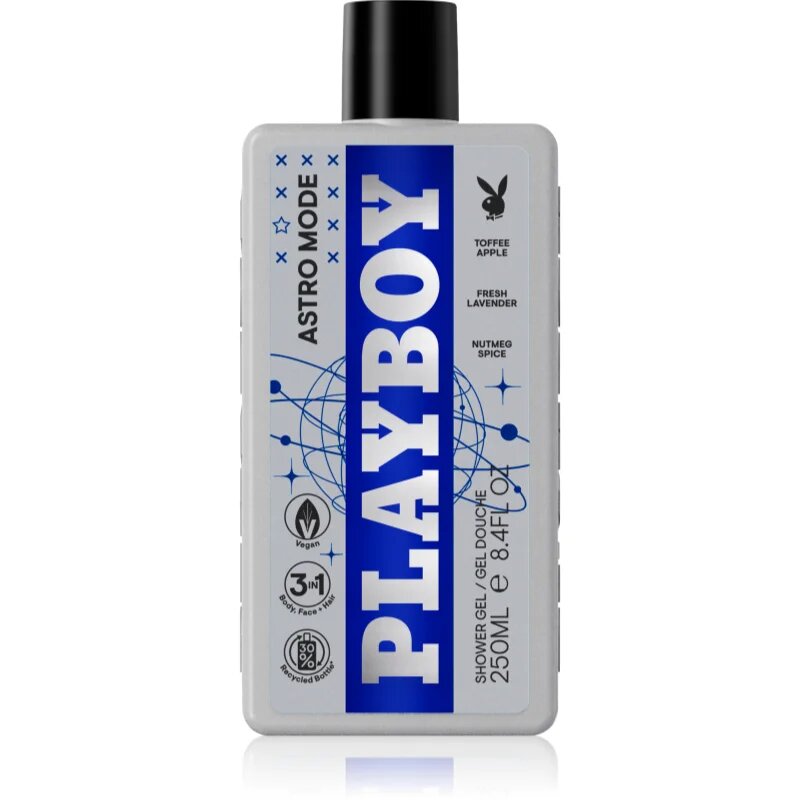 Playboy Astro Mode gel za prhanje 3v1 za moške 250 ml