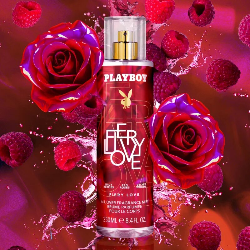 Playboy Fiery Love pršilo za telo za ženske 250 ml