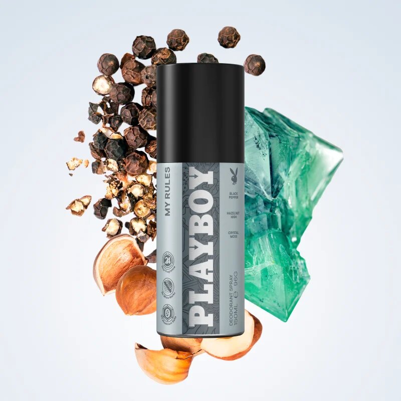 Playboy My Rules dezodorant za moške 150 ml
