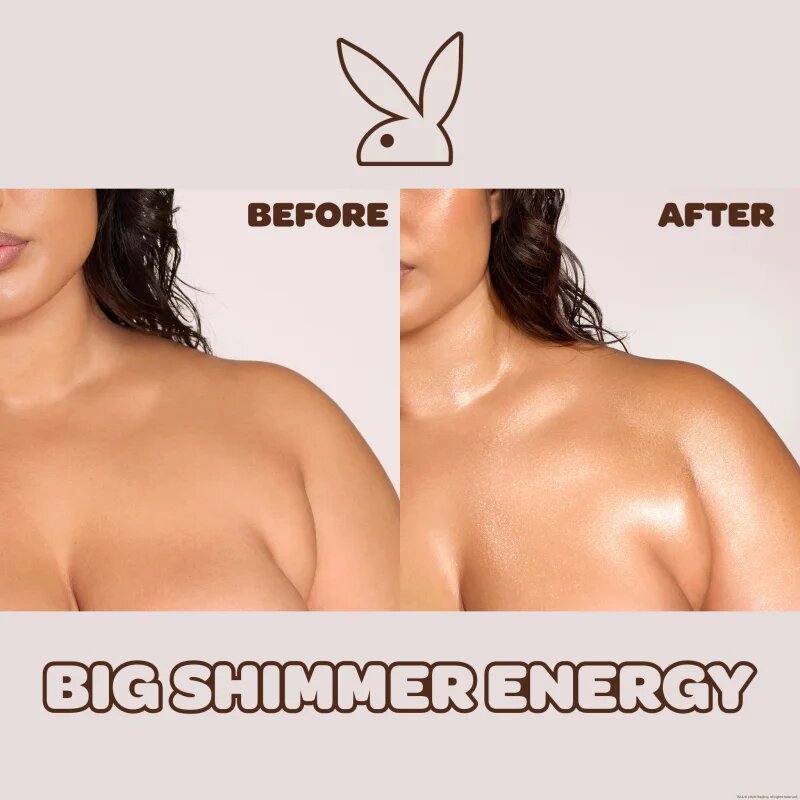 Playboy Nude Mood pršilo za telo z bleščicami za ženske 250 ml