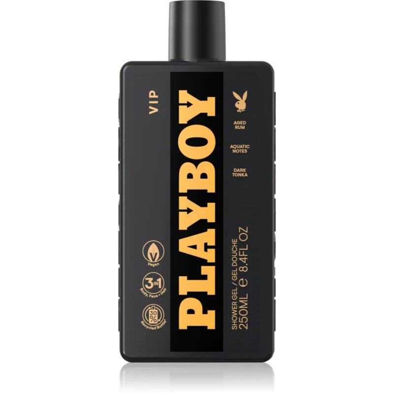 Playboy VIP gel za prhanje 3v1 za moške 250 ml