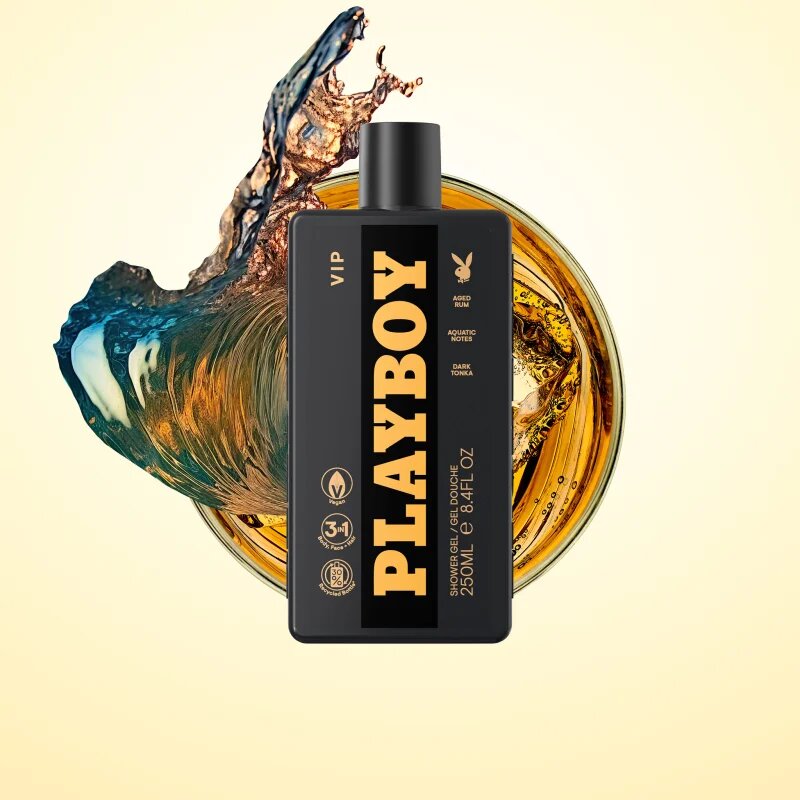 Playboy VIP gel za prhanje 3v1 za moške 250 ml