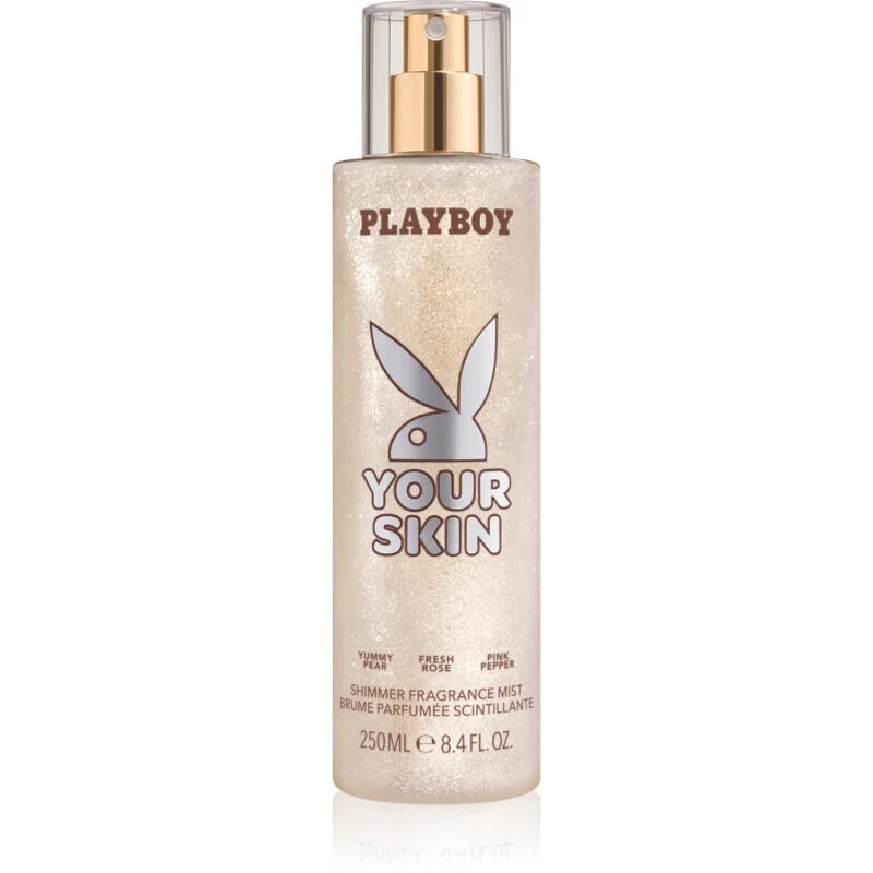 Playboy Your Skin pršilo za telo z bleščicami za ženske 250 ml