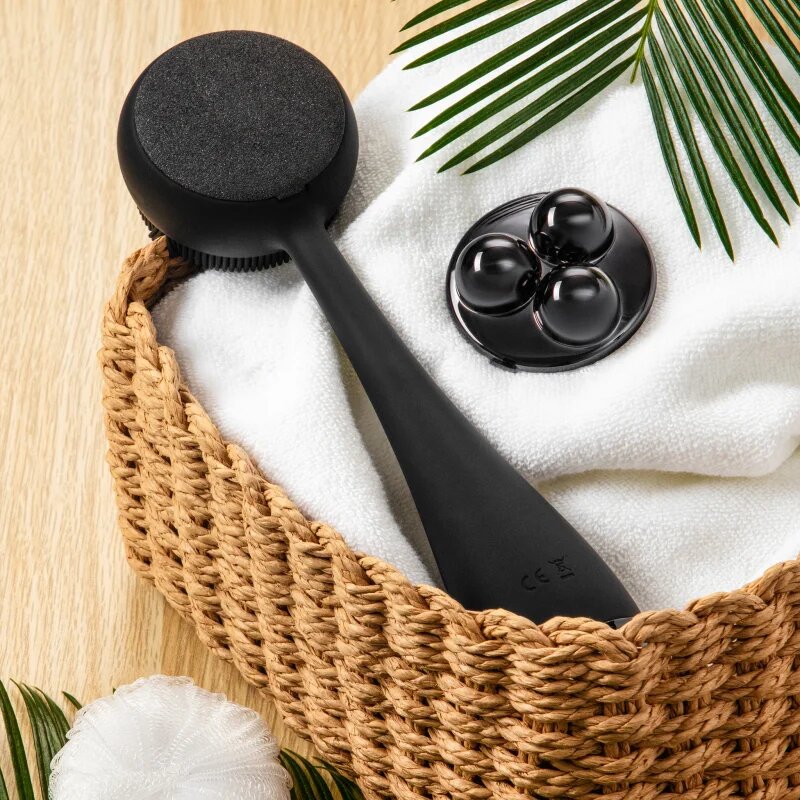 PMD Beauty Relax Body Massager nadomestne glave za čistilno krtačko Black 1 kos