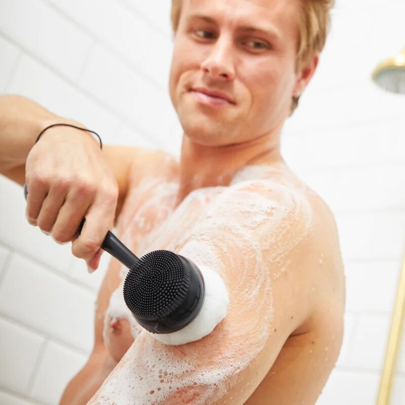 PMD Beauty Silverscrub Loofah Replacements nadomestne glave za čistilno krtačko Black 2 kos