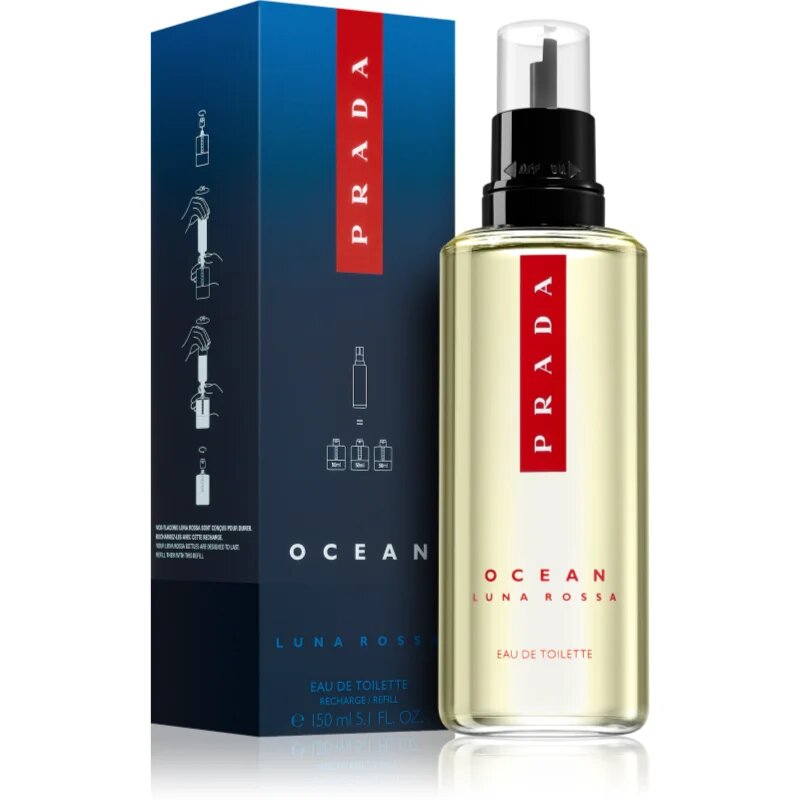 Prada Luna Rossa Ocean toaletna voda za moške Refill 150 ml