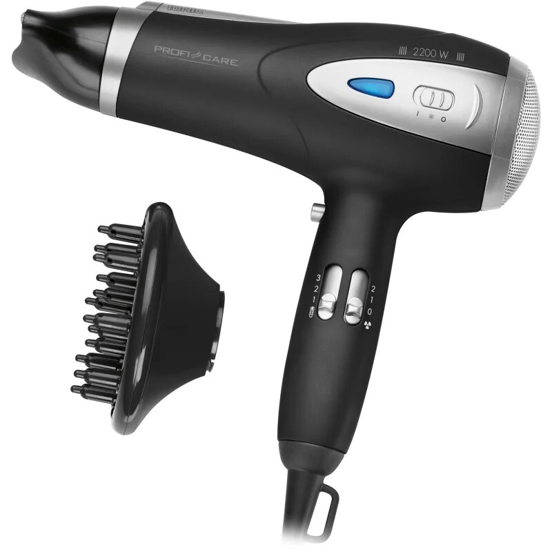 ProfiCare HTD 3113 sušilnik za lase Black 1 kos
