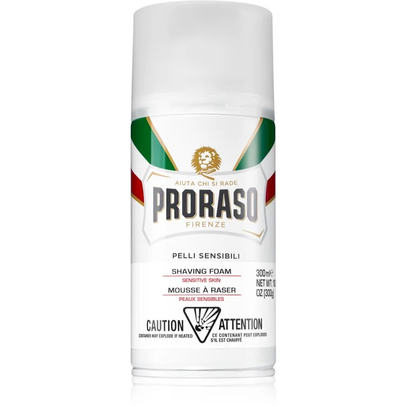 Proraso Sensitive Skin pena za britje za občutljivo kožo 300 ml