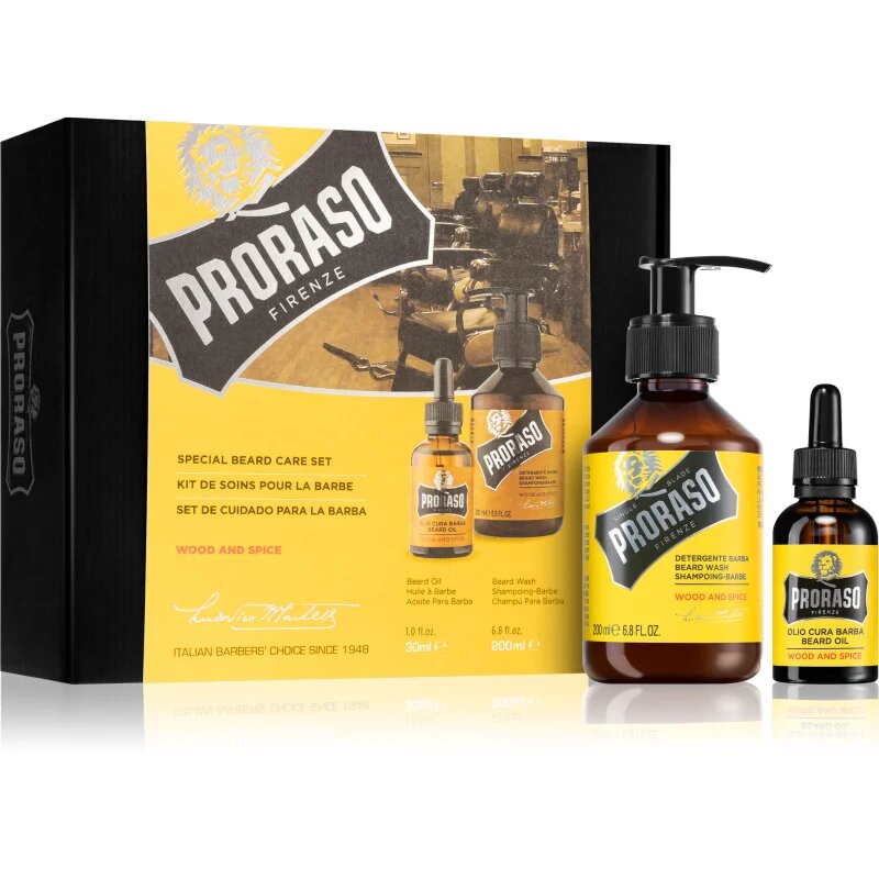Proraso Wood and Spice darilni set za brado za moške