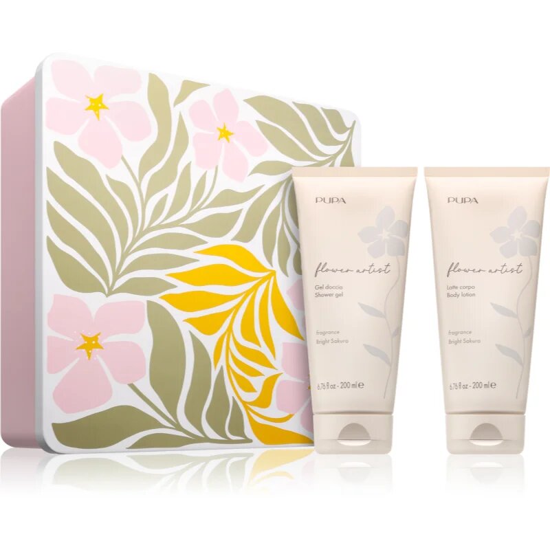 PUPA Milano Flower Artist Kit darilni set za telo z vonjem Bright Sakura