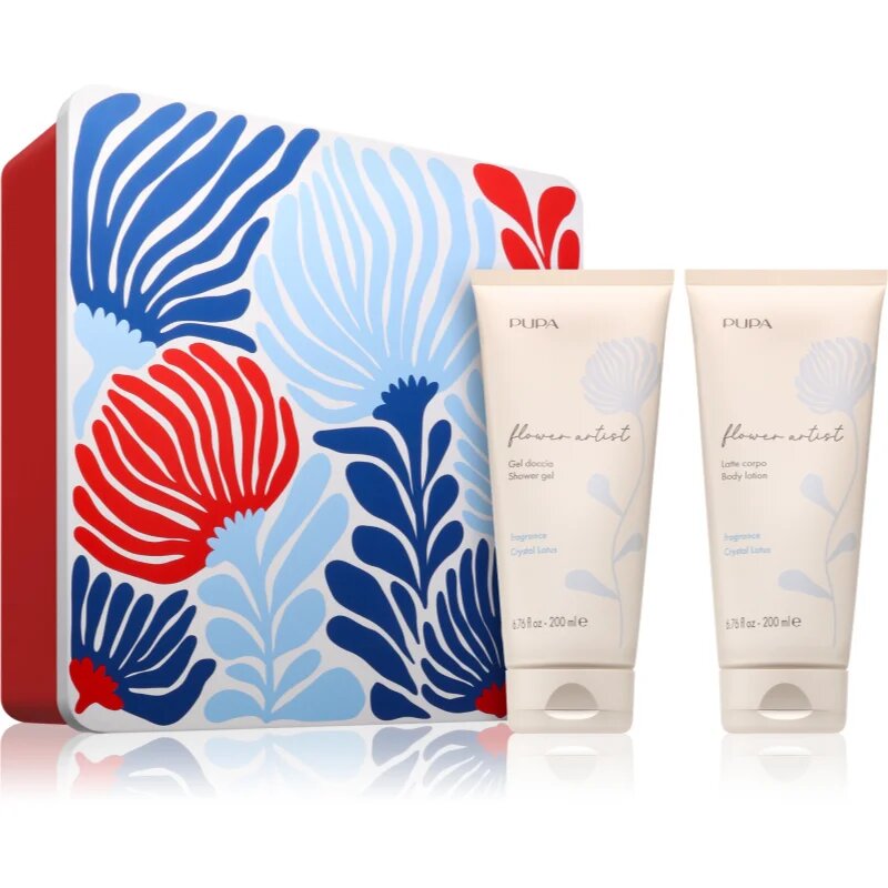 PUPA Milano Flower Artist Kit darilni set za telo z vonjem Crystal Lotus