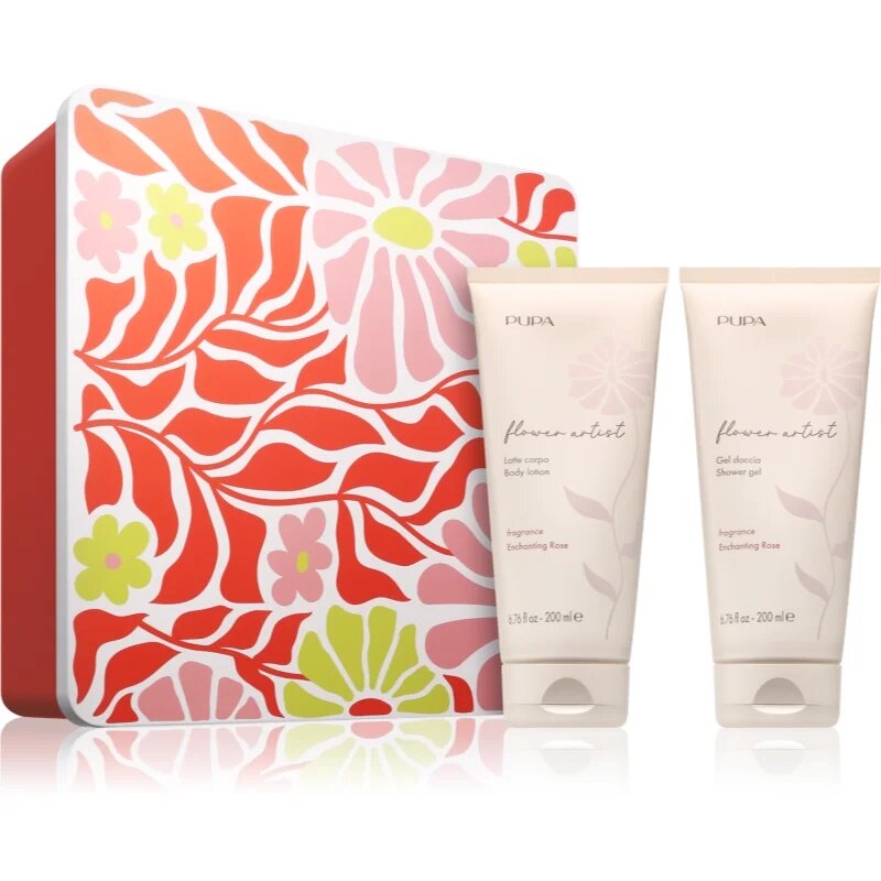 PUPA Milano Flower Artist Kit darilni set za telo z vonjem Enchanting Rose