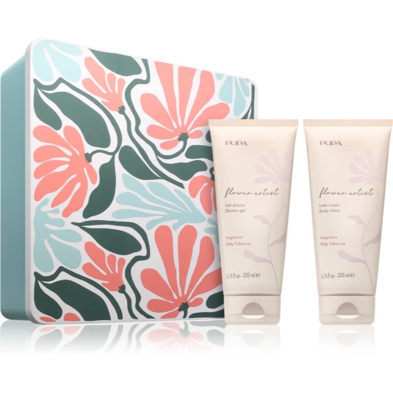 PUPA Milano Flower Artist Kit darilni set za telo z vonjem Flirty Tuberose