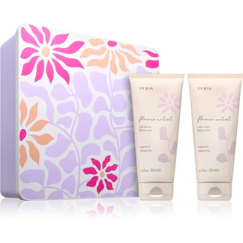 PUPA Milano Flower Artist Kit darilni set za telo z vonjem Vibrant Lily