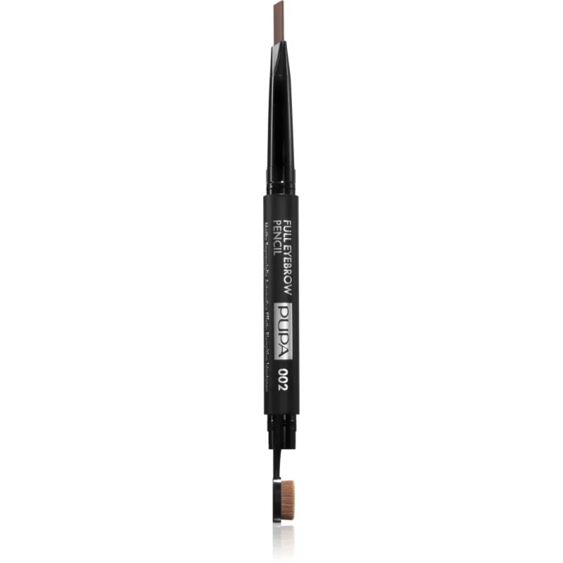 PUPA Milano Full Eyebrow Automatic Pencil samodejni svinčnik za obrvi odtenek 002 Brown 0.2 g