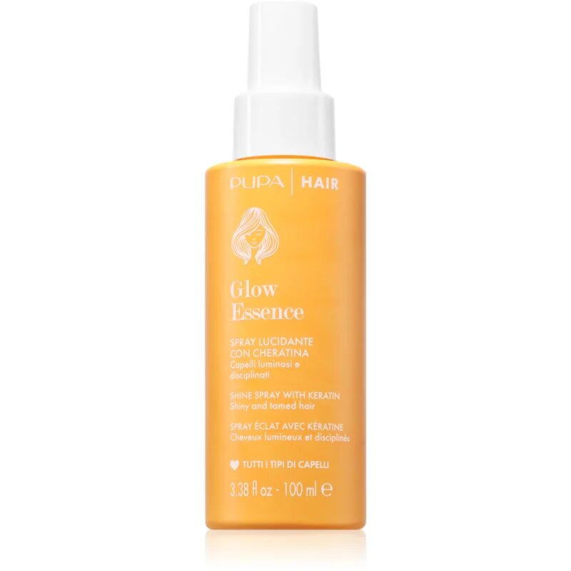 PUPA Milano Glow Essence Hair Spray vlažilno pršilo za lase za zdrav sijaj 100 ml