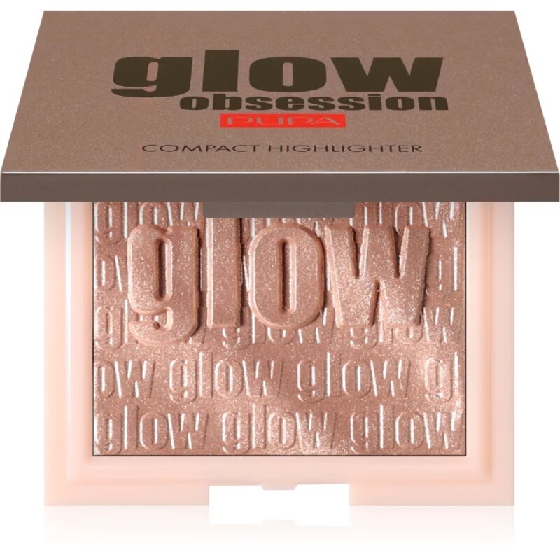 PUPA Milano Glow Obsession kompaktni pudrasti osvetljevalec odtenek 002 - Rose Gold 6 g