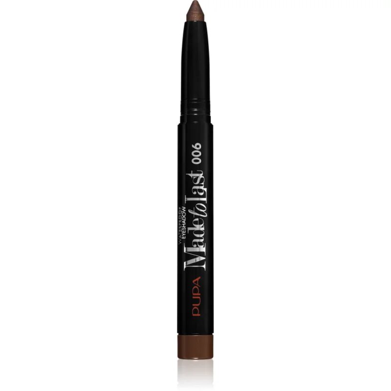 PUPA Milano Made to Last dolgoobstojna senčila za oči v svinčniku vodoodporno odtenek 006 Bronze Brown 1.4 g