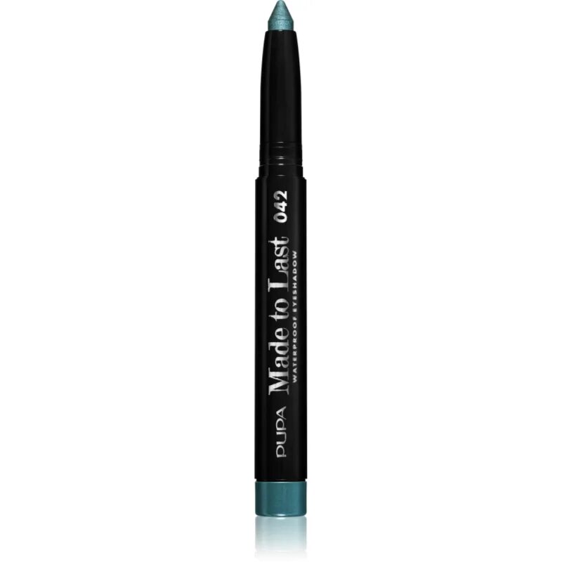 PUPA Milano Made to Last dolgoobstojna senčila za oči v svinčniku vodoodporno odtenek 042 Vibrant Green 1.4 g