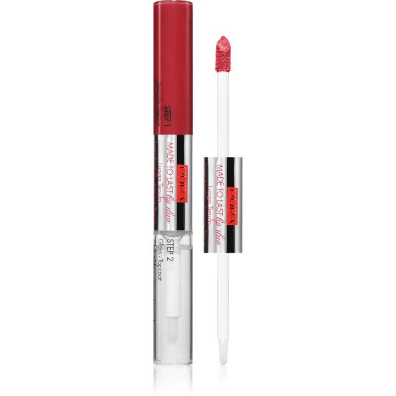 PUPA Milano Made to Last Lip Duo dolgoobstojna tekoča šminka s sijajem odtenek 016 - Hot Pink 2x4 ml