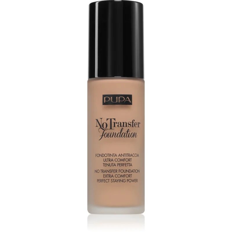 PUPA Milano No Transfer Foundation vlažilni tekoči puder SPF 15 odtenek Deep Beige 30 ml
