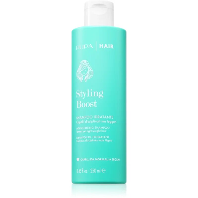 PUPA Milano Styling Boost Shampoo Idratante lahki vlažilni šampon proti krepastim lasem 250 ml