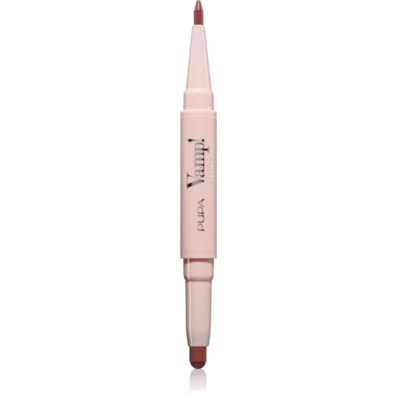PUPA Milano Vamp! Creamy Duo šminka in svinčnik za ustnice 2 v 1 odtenek 006 Deep Rose 0.8 g