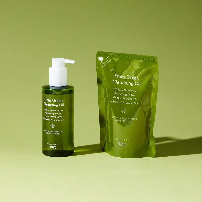 Purito From Green čistilno olje za obraz + nadomestno polnilo 2x200 ml