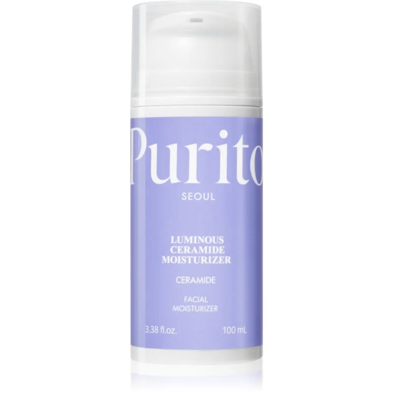Purito Luminous Ceramide Moisturizer pomirjajoča krema za obraz za suho in občutljivo kožo 100 ml