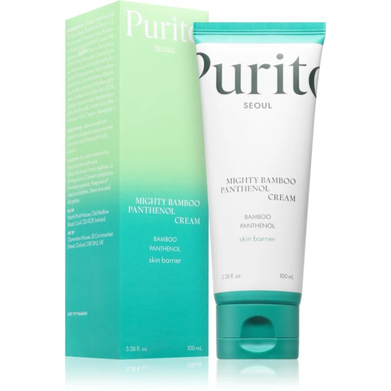 Purito Mighty Bamboo Panthenol Cream intenzivna regeneracijska krema za obnovo kožne pregrade za obnovo kožne pregrade 100 ml