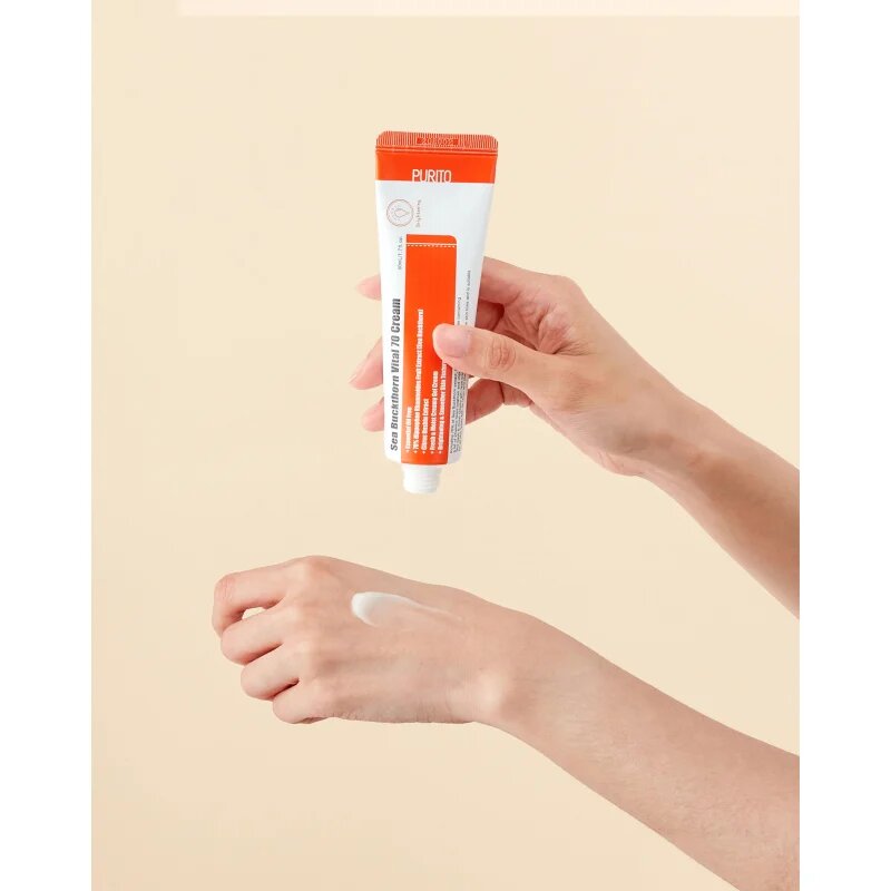Purito Sea Buckthorn Vital 70 vlažilna in mehčalna krema z rakitovcem 50 ml