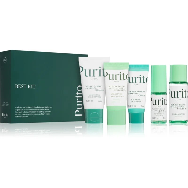 Purito Seoul Best Kit Potovalni set za regeneracijo obraza