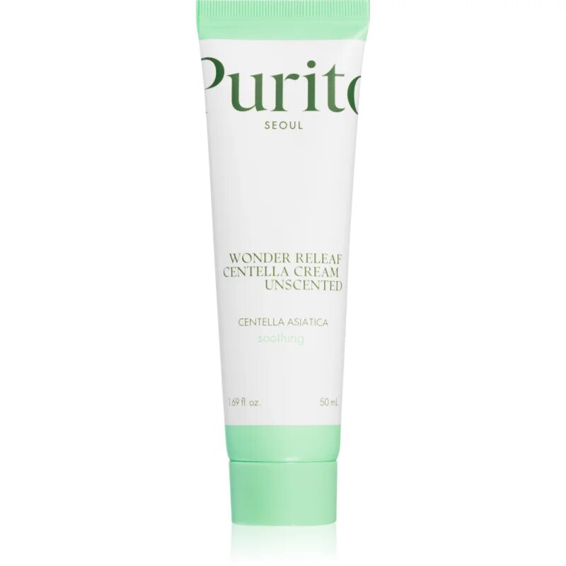 Purito Wonder Releaf Centella Cream Unscented regeneracijska krema za pomiritev kože 50 ml