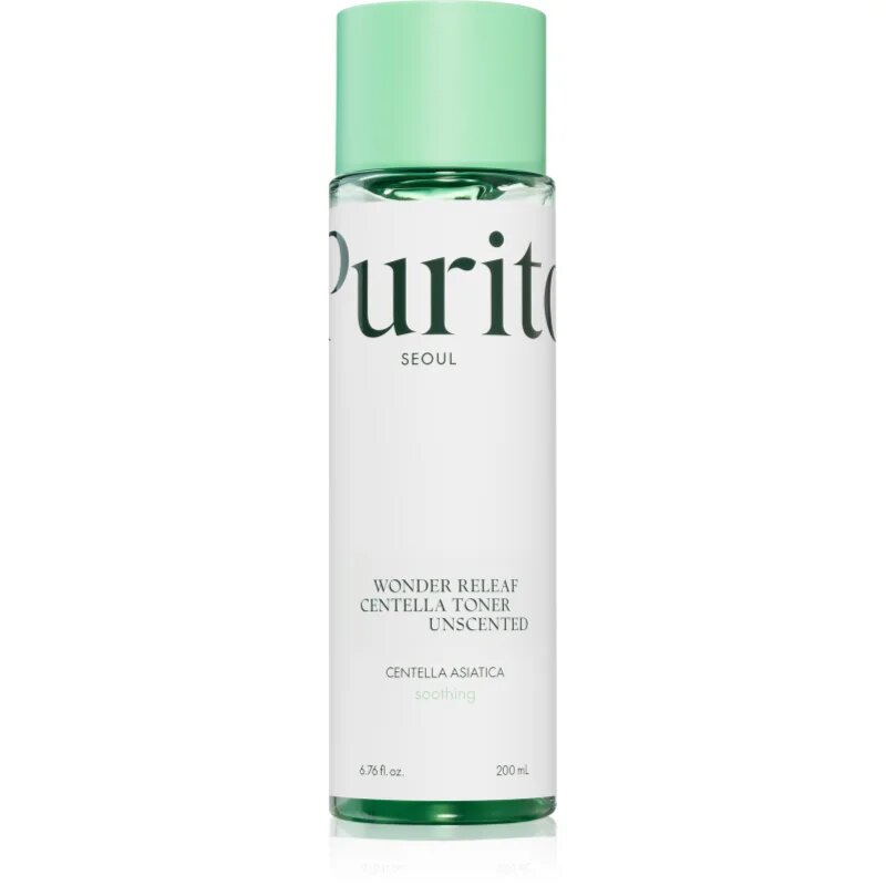 Purito Wonder Releaf Centella Toner Unscented pomirjajoči tonik za obraz za občutljivo kožo 200 ml