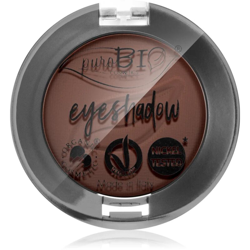 puroBIO Cosmetics Compact Eyeshadows senčila za oči odtenek 03 Brown 25 g