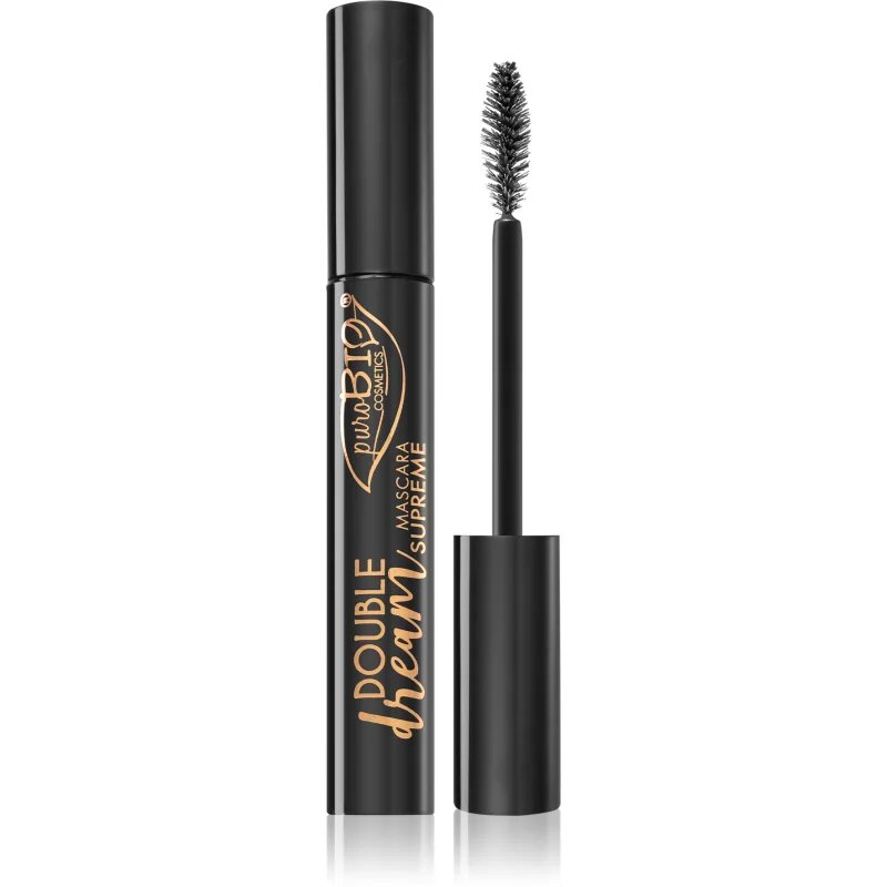 puroBIO Cosmetics Double Dream maskara za oblikovanje s hranilnim učinkom 11 ml