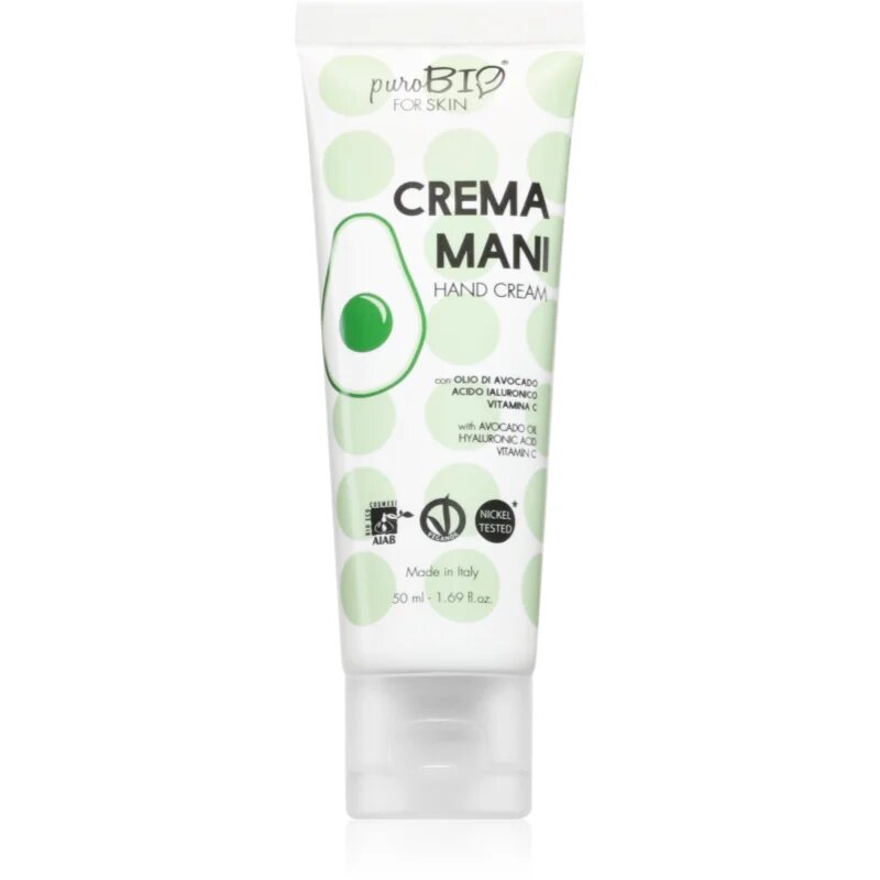 puroBIO Cosmetics For Skin hranilna krema za roke 50 ml