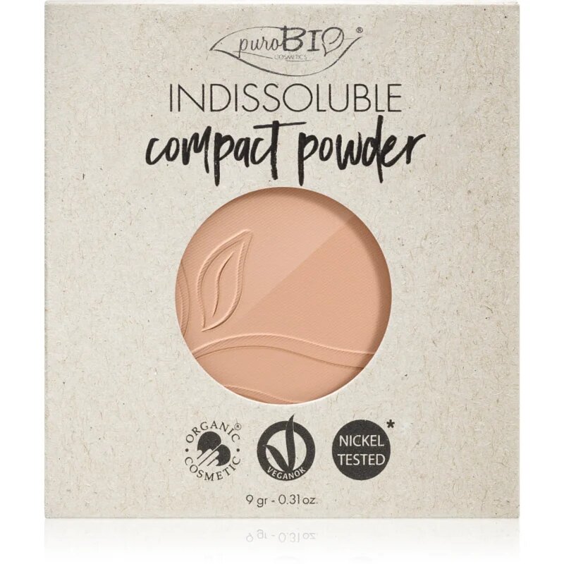 puroBIO Cosmetics Indissouble kompaktni puder nadomestno polnilo odtenek 04 9 g