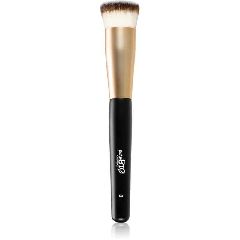 puroBIO Cosmetics N°03 kabuki čopič za puder 1 kos