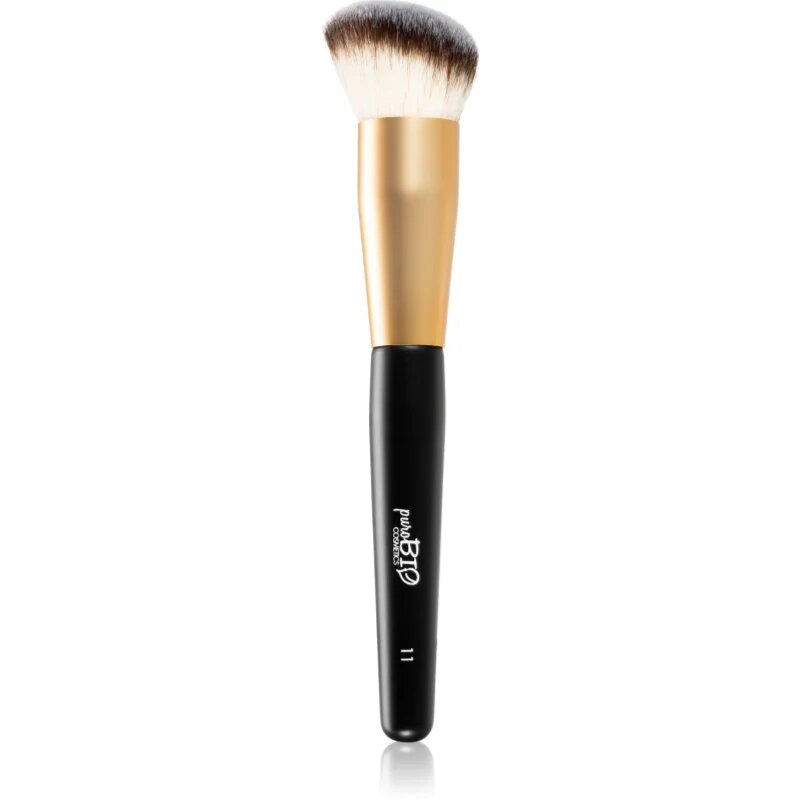 puroBIO Cosmetics N°11 čopič za rdečilo in bronzer 1 kos