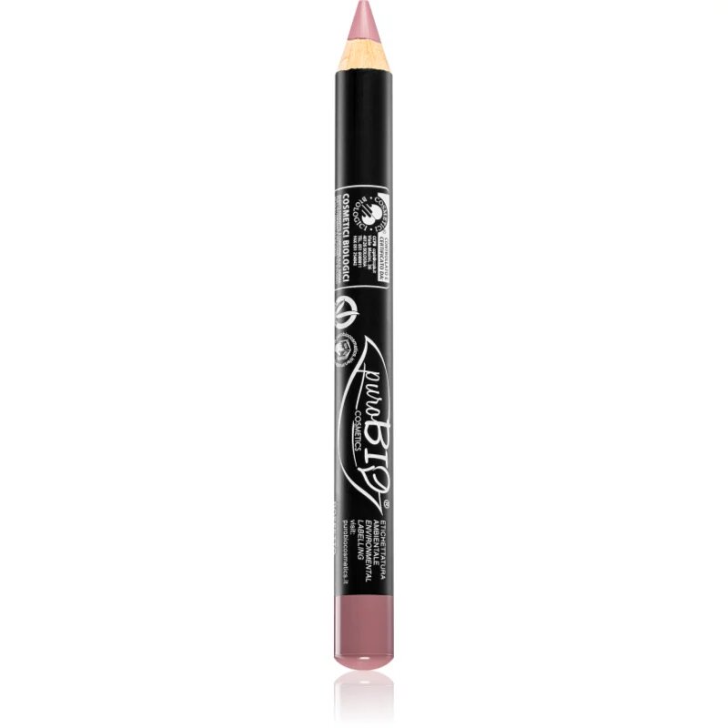 puroBIO Cosmetics Pencil Lipstick večnamenski svinčnik za oči ustnice in lica odtenek 24 Pink Rossetto 23 g