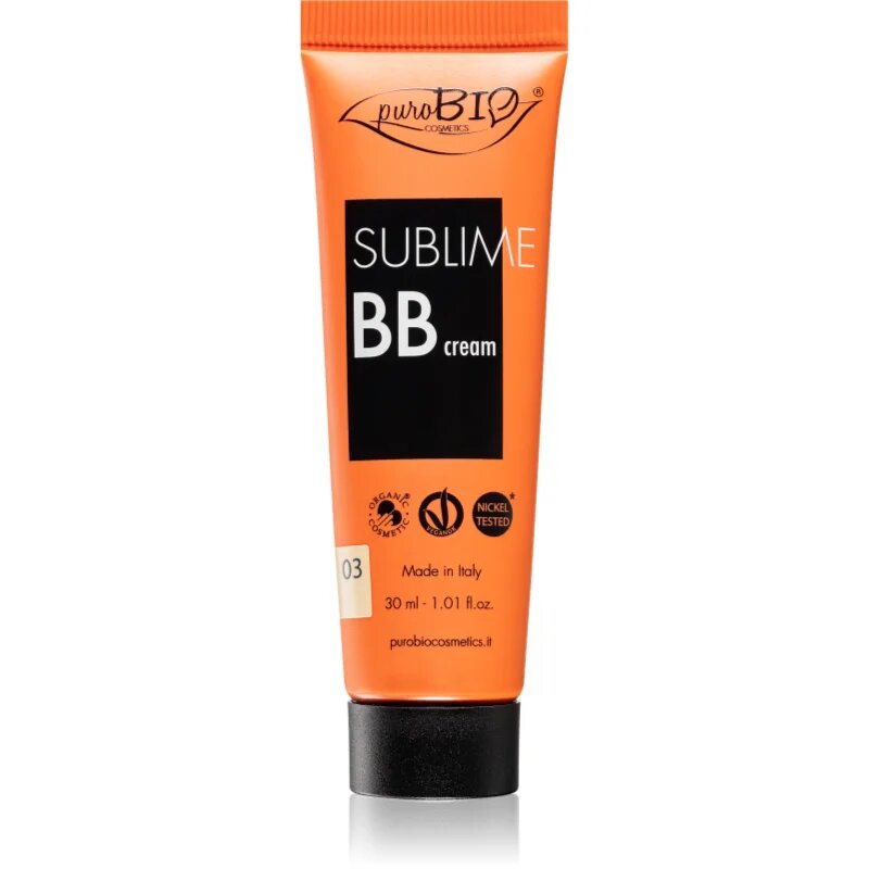 puroBIO Cosmetics Sublime vlažilna BB krema odtenek 03 30 ml