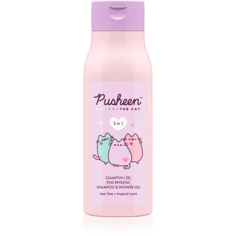 Pusheen 2 in 1 šampon in gel za prhanje 2v1 400 ml