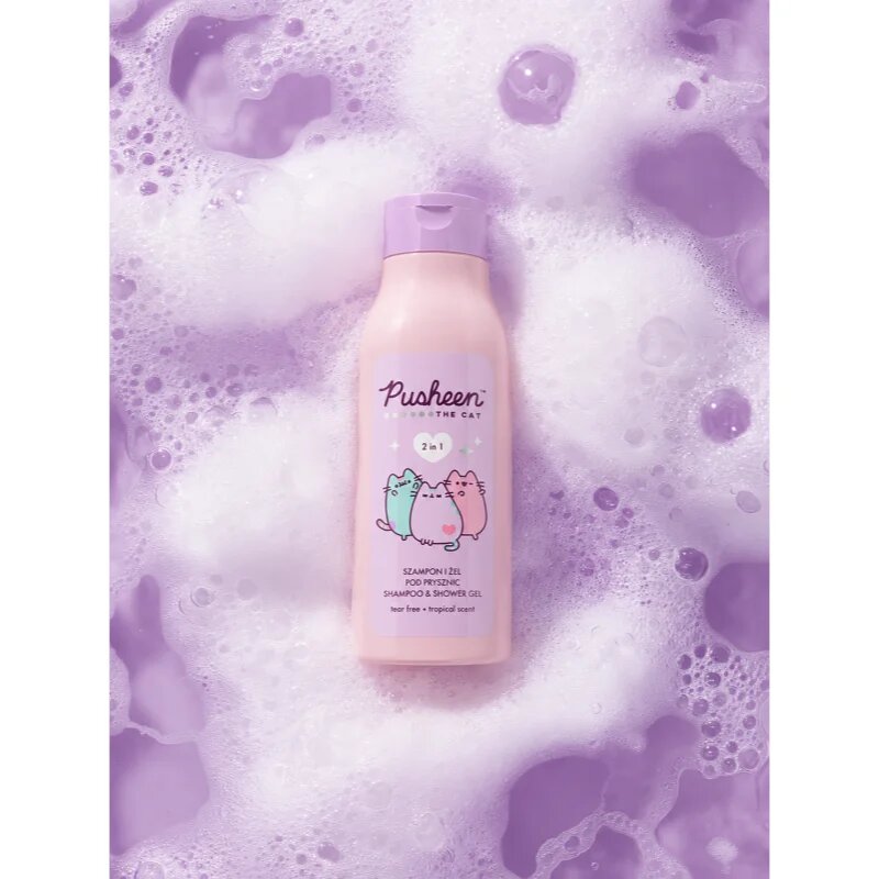 Pusheen 2 in 1 šampon in gel za prhanje 2v1 400 ml