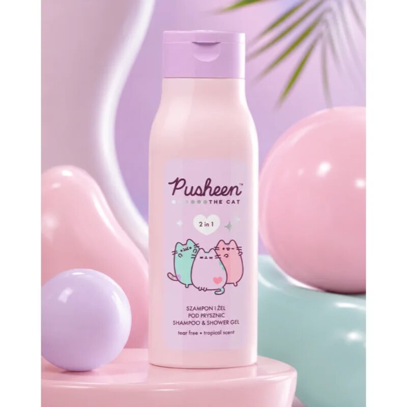 Pusheen 2 in 1 šampon in gel za prhanje 2v1 400 ml