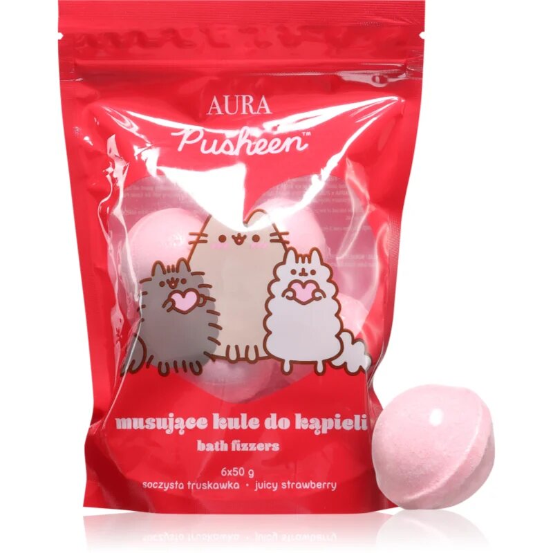 Pusheen Aura kroglica za kopel 6x50 g