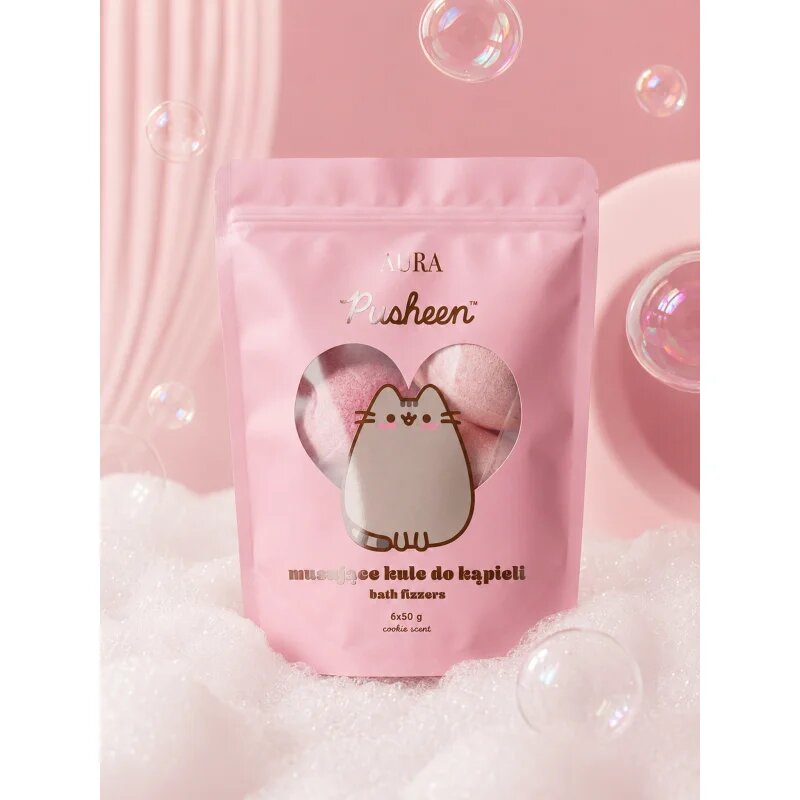 Pusheen Aura kroglica za kopel 6x50 g