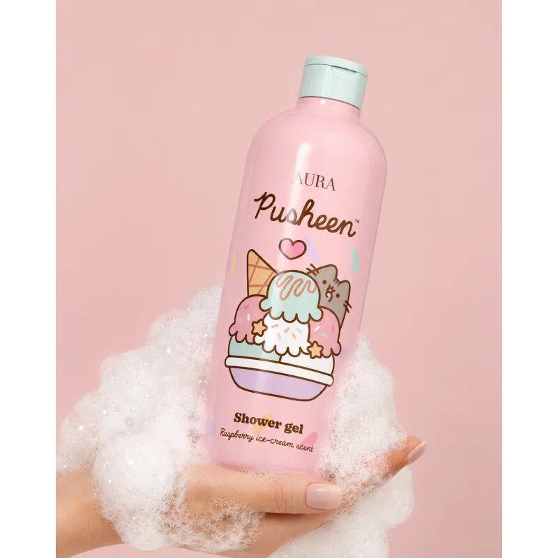 Pusheen Raspberry Ice-Cream gel za prhanje 500 ml